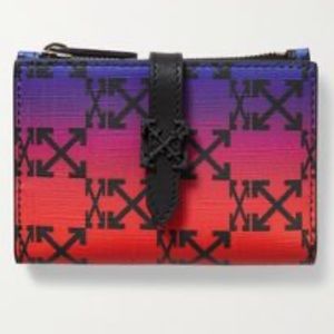 Off-White - Monogram Leather-trimmed Printed Coated-canvas Wallet - RARE